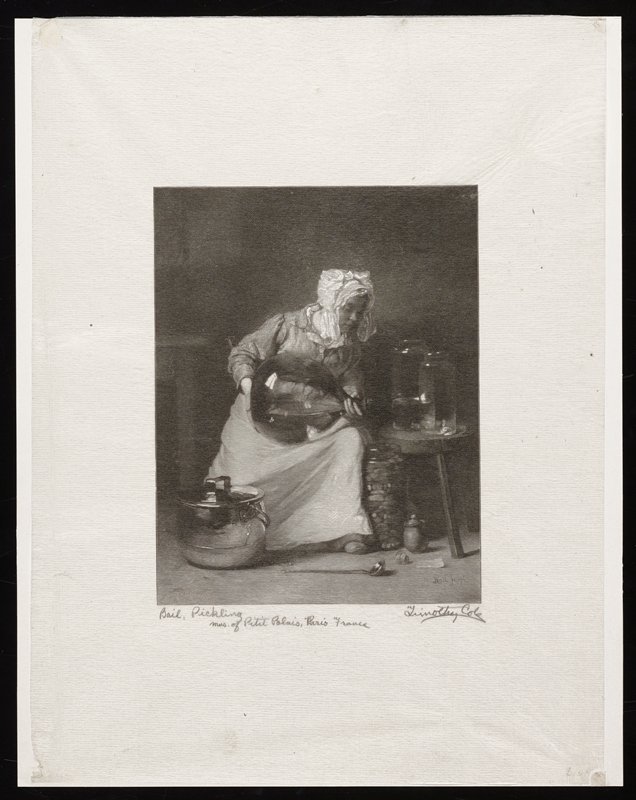 Pickling, Timothy Cole, 1900