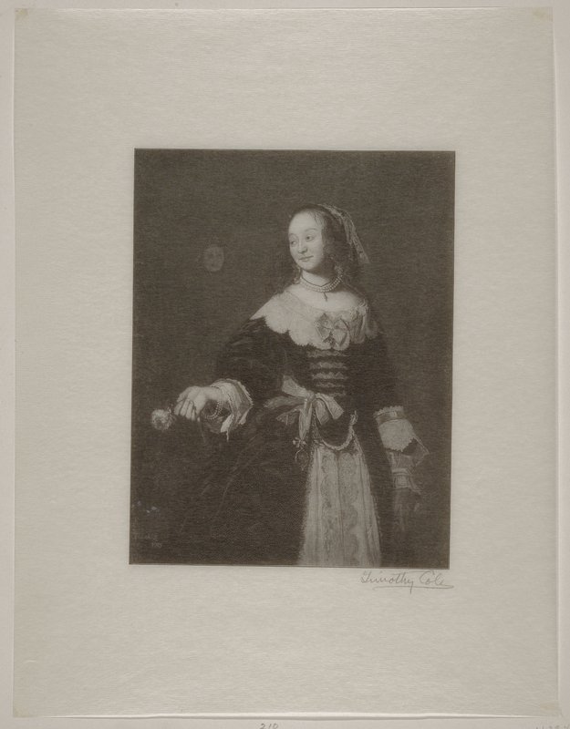 The Lady with the Rose, Timothy Cole, 1911