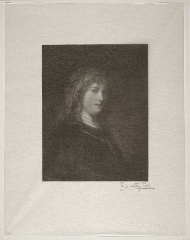 Saskia, Timothy Cole, 1910