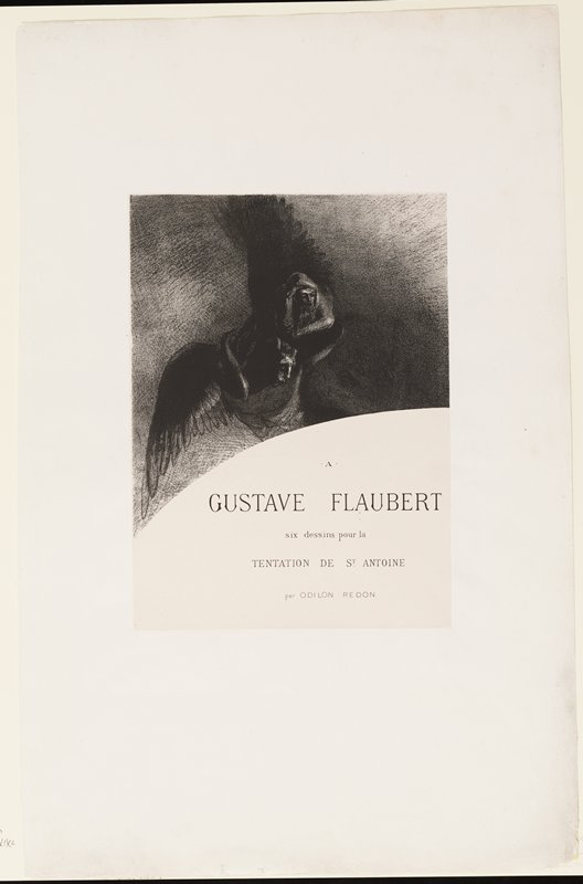 Frontispiece for La tentation de Saint Antoine, Одилон Редон, 1889