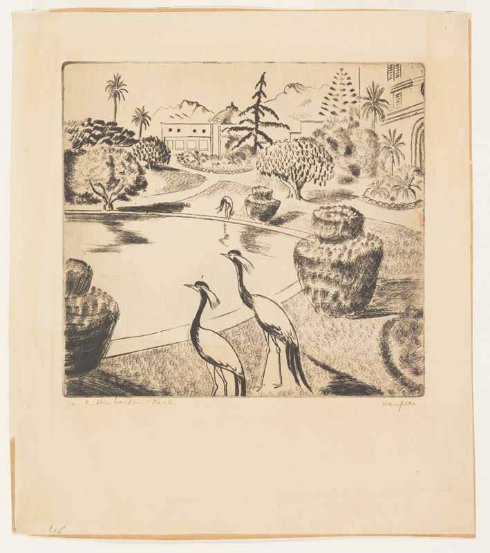 Public Garden, Nice, Clement Haupers, 1915–82