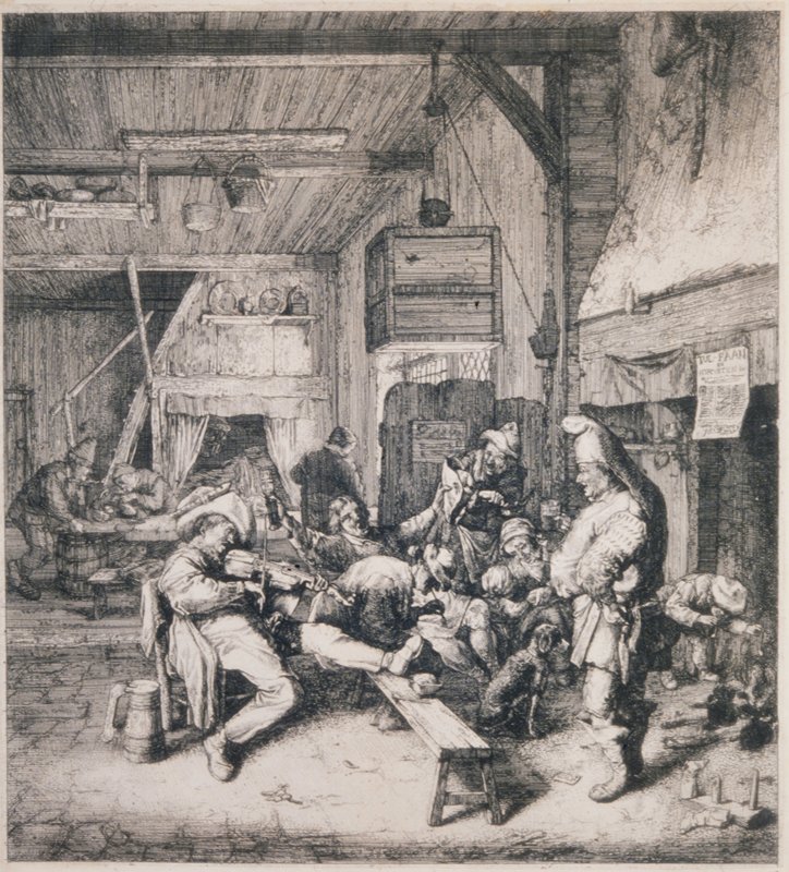 The Violin Player, Cornelis Dusart, 17th century