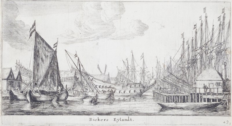 Bickers Eÿlandt, Reinier Nooms, 17th century