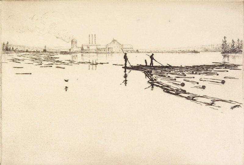 The Log Boom, Hans Kleiber, c. 1924