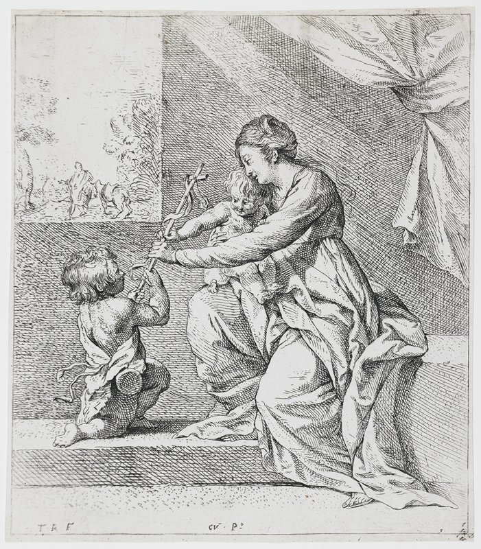The Virgin and Child with Saint John the Baptist, Theodor Rombouts, 1630s