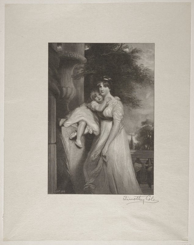 Lady Mildmay and Child, Timothy Cole, 1912