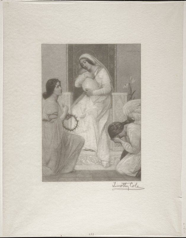 Madonna and Child, Timothy Cole, 1914