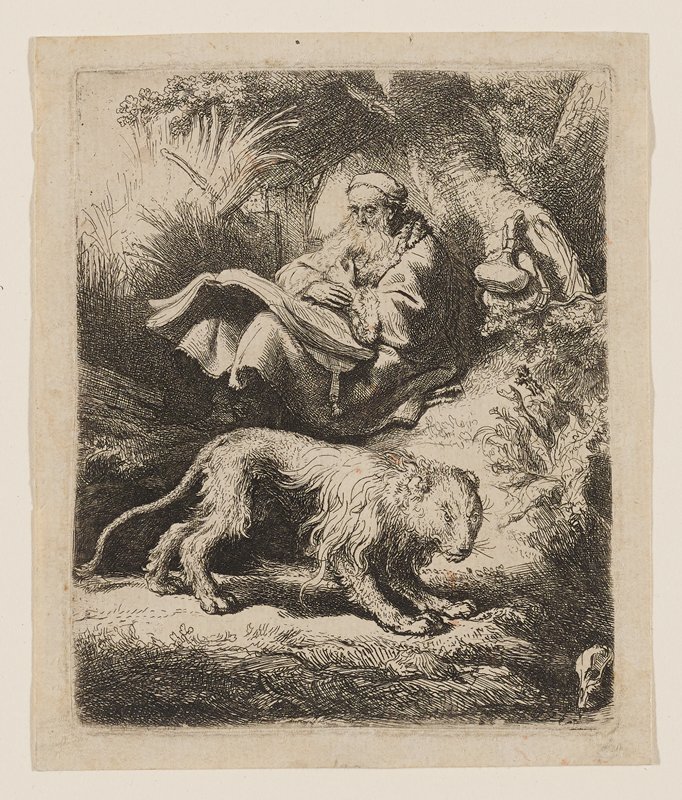 Saint Jerome Reading, Rembrandt van Rijn, 1634