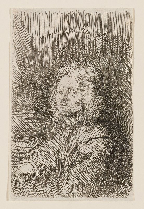 Young Man Seated Facing Left, Constantijn van Renesse, 17th century