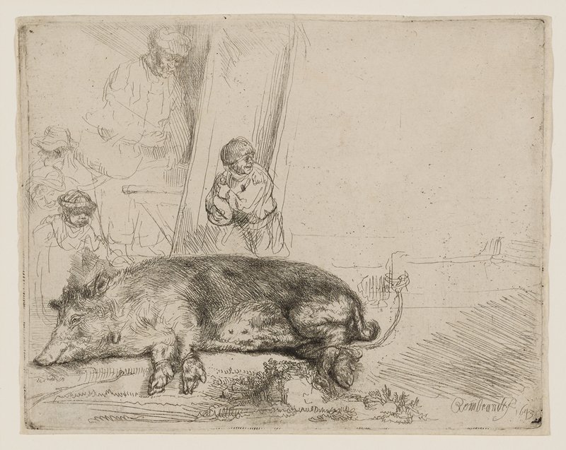 The Hog, Rembrandt van Rijn, 1643