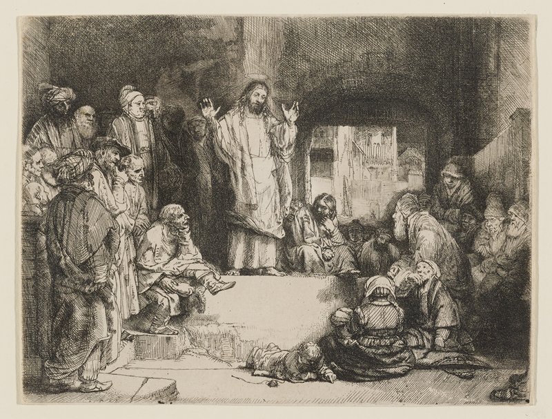 Christ Preaching, Rembrandt van Rijn, c. 1652
