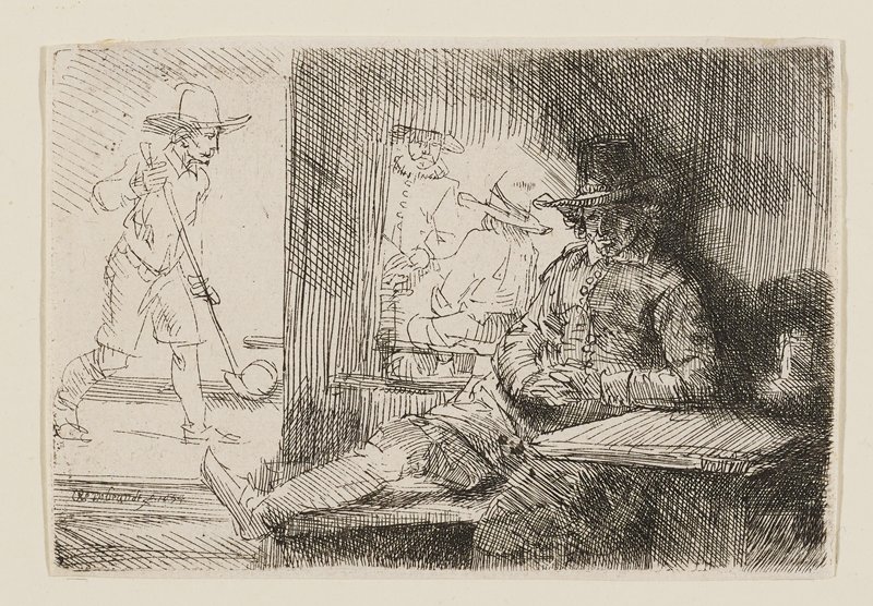 The Kolf Player, Rembrandt van Rijn, 1654