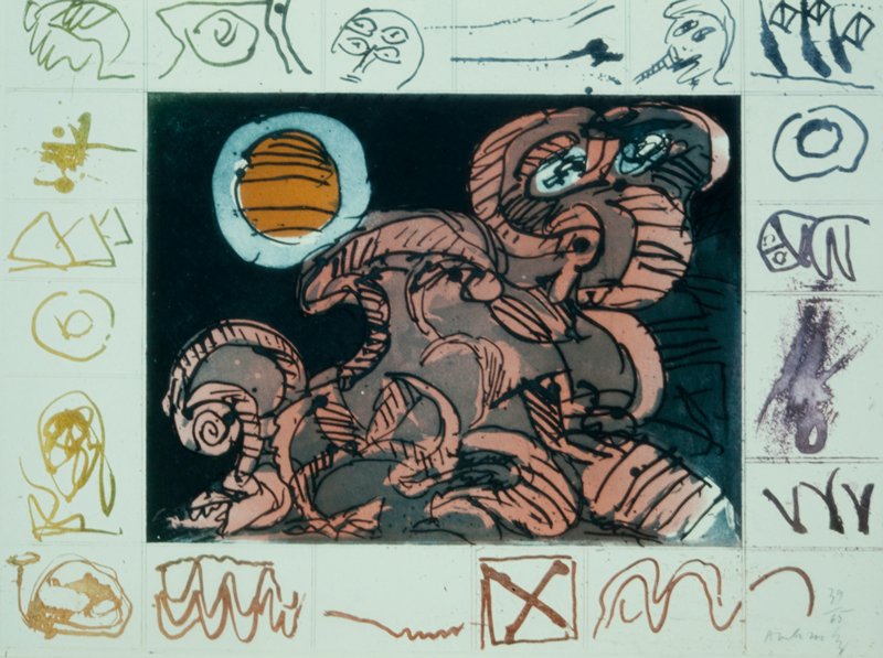 Droit de regarde, Pierre Alechinsky, 1968
