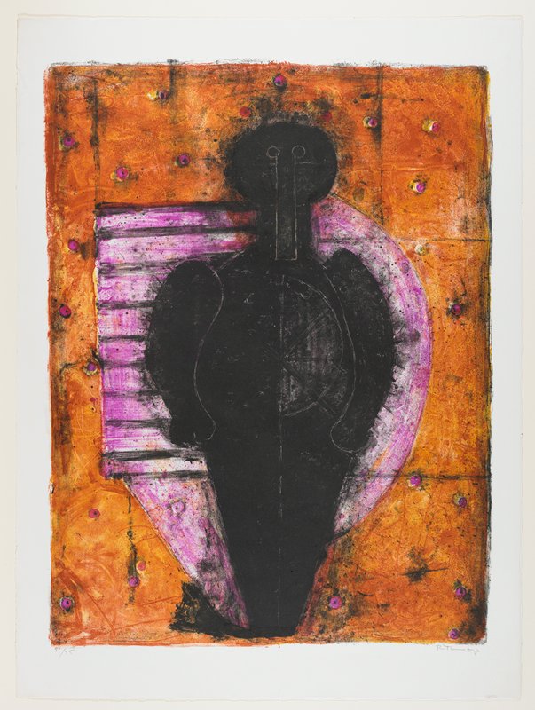 Hombre en negro, Rufino Tamayo, 1960