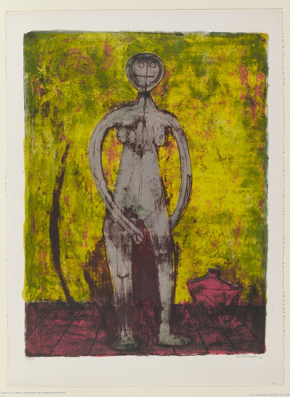 Desnudo en gris, Rufino Tamayo, 1959