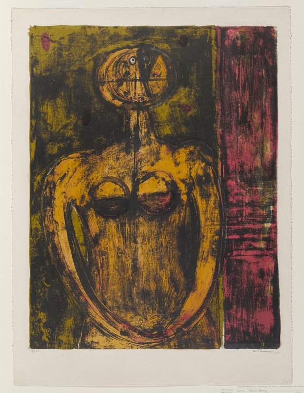 Desnudo en naranja, Rufino Tamayo, 1959