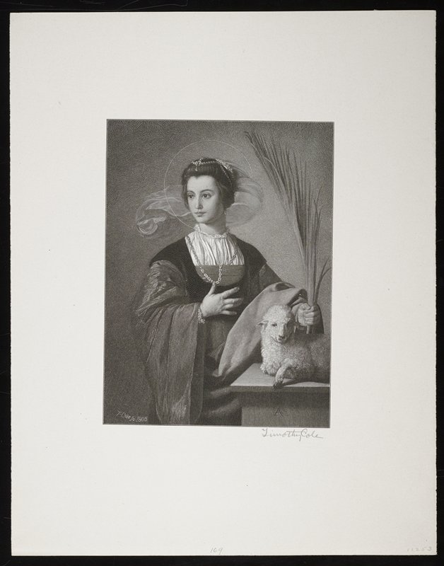 Saint Agnes, Timothy Cole, 1906