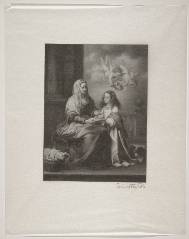 Saint Anne Teaching the Virgin, Timothy Cole, 1906