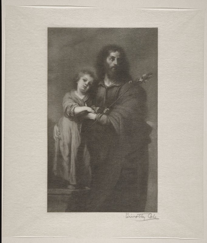 Saint Joseph and Child, Timothy Cole, 1904