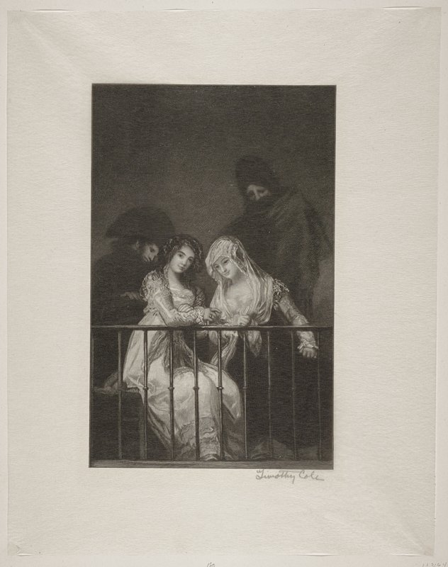 In the Balcony, Timothy Cole, 1906
