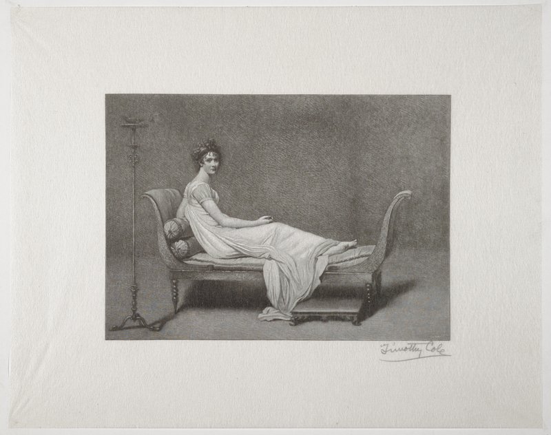 Madame Recamier, Timothy Cole, 1907