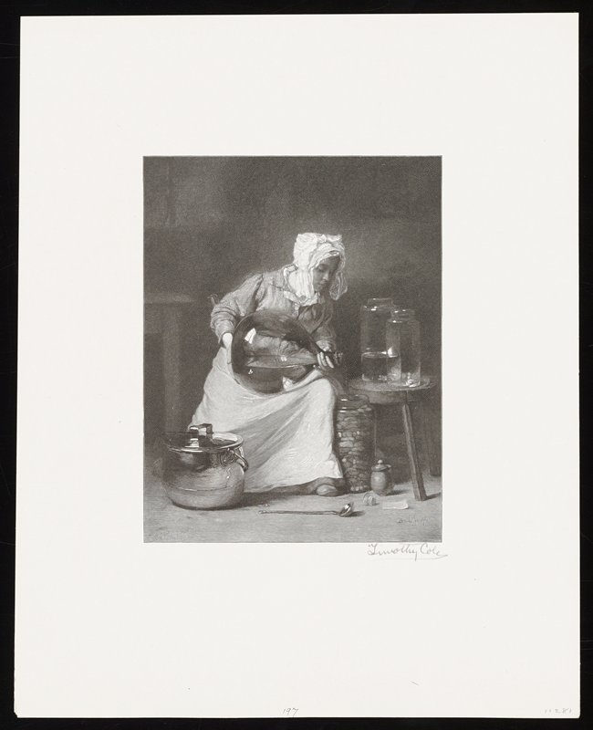 La Ménagère, Timothy Cole, 1910