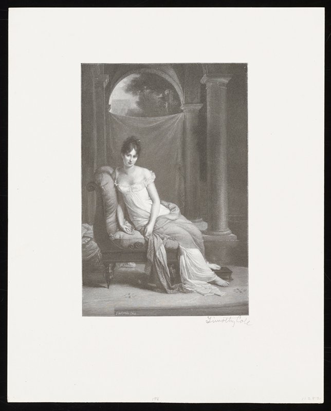 Madame Recamier, Timothy Cole, 1910