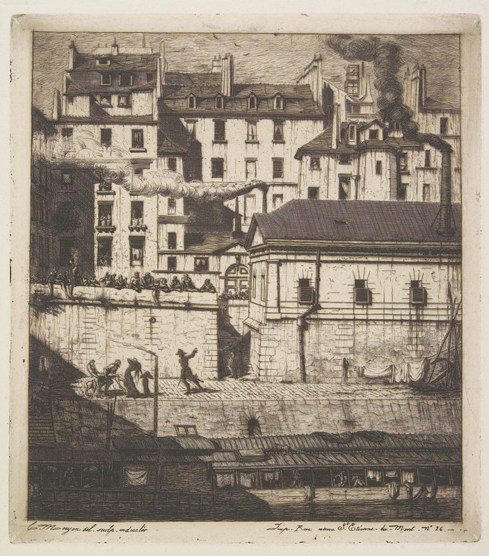 The Morgue, Charles Meryon, 1854