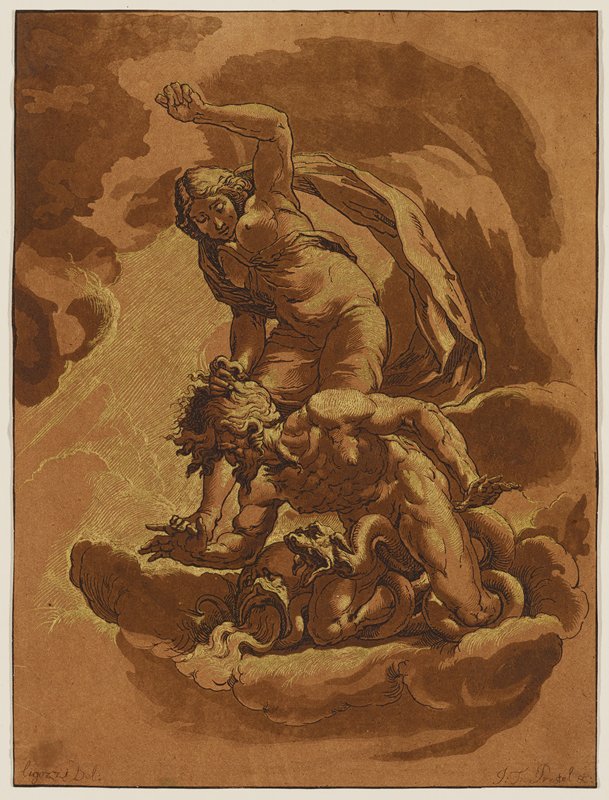 Triumph of Truth over Envy, Johann Gottlieb Prestel, 1780