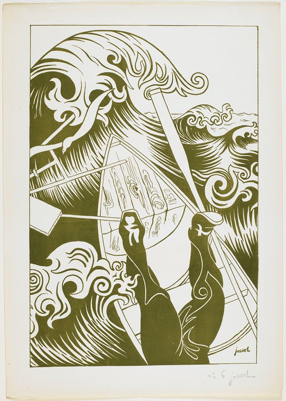 La vague (The Wave), Henri-Gustave Jossot, 1894