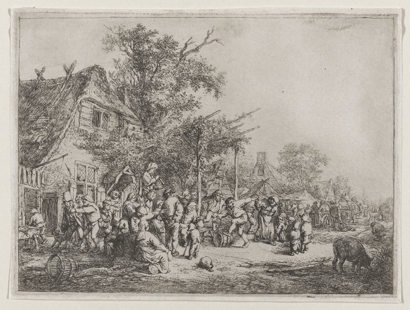 The Dance Under the Trellis, Adriaen van Ostade, 1652