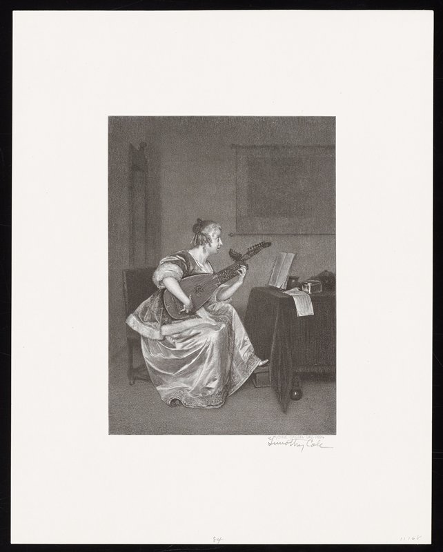 The Lute Player, Timothy Cole, 1895