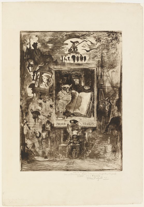 The Owl, Félix Buhot, 1883