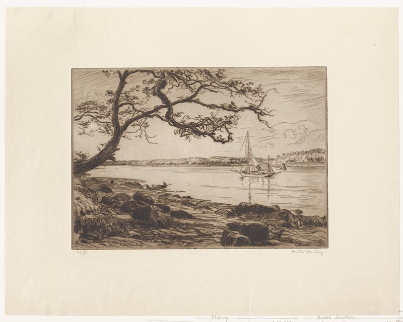 La Greve du Cesquer, André Dauchez, 19th century
