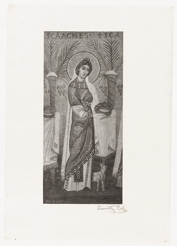 Saint Agnes, Timothy Cole, 1888