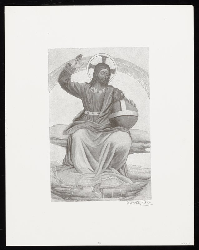 Christ Enthroned, Timothy Cole, 1889