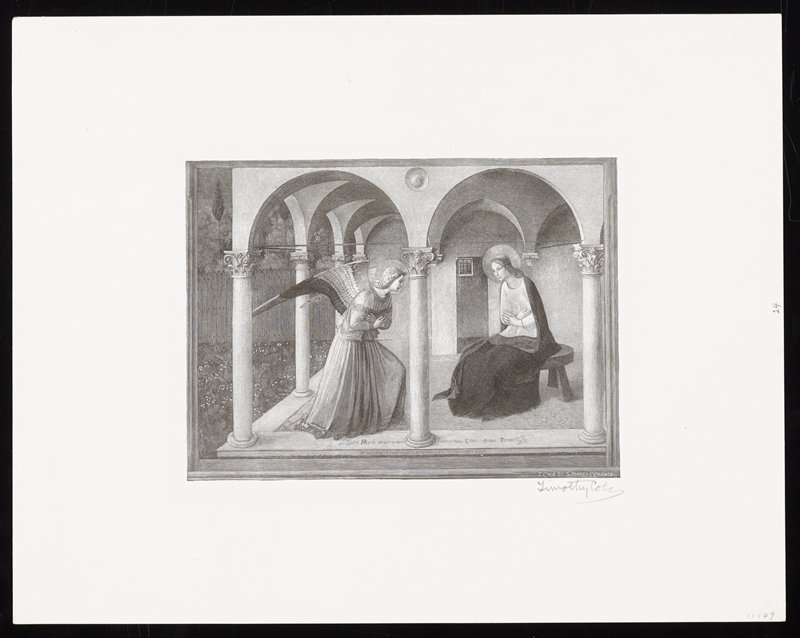 The Annunication, Timothy Cole, 1889