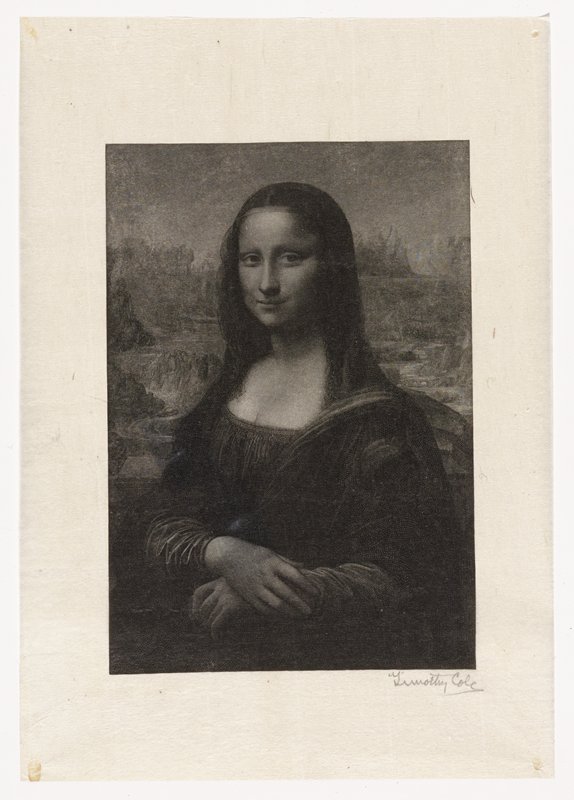 Mona Lisa, Timothy Cole, 1891