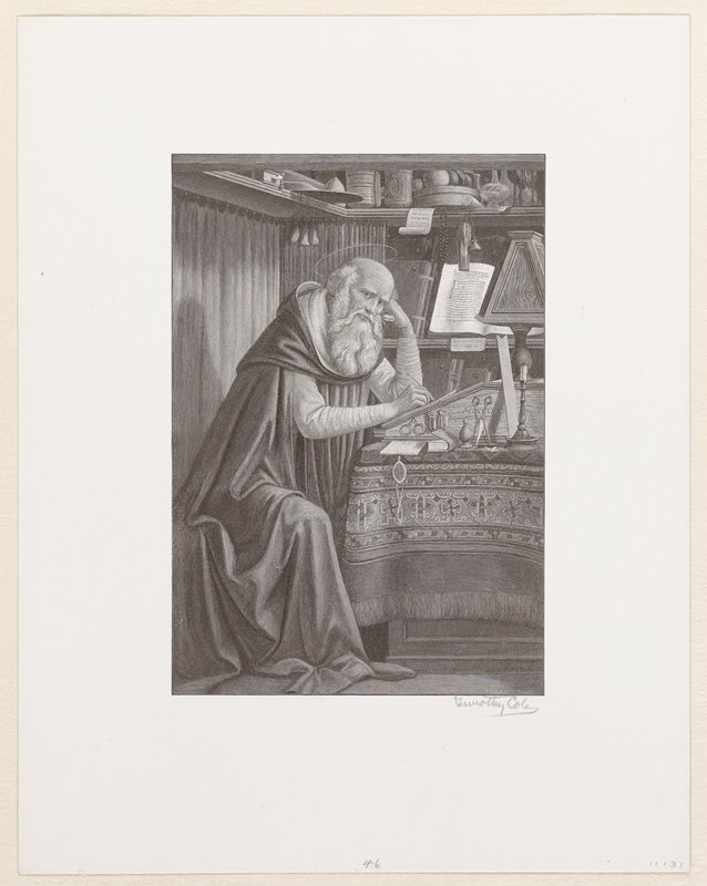 Saint Gerome, Timothy Cole, 1891