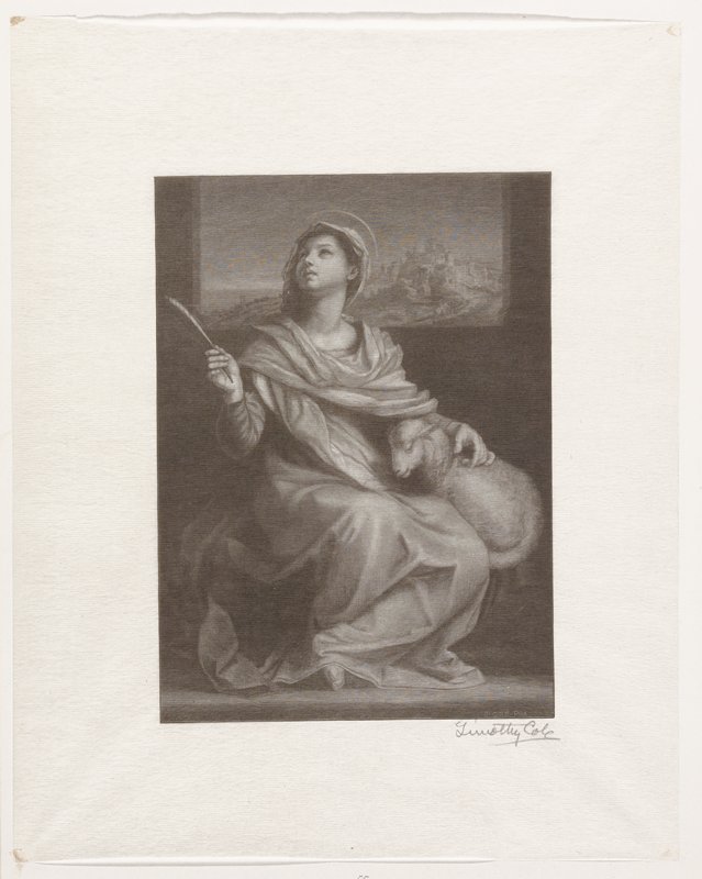 Saint Agnes, Timothy Cole, 1892