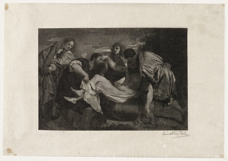 The Entombment, Timothy Cole, 1892