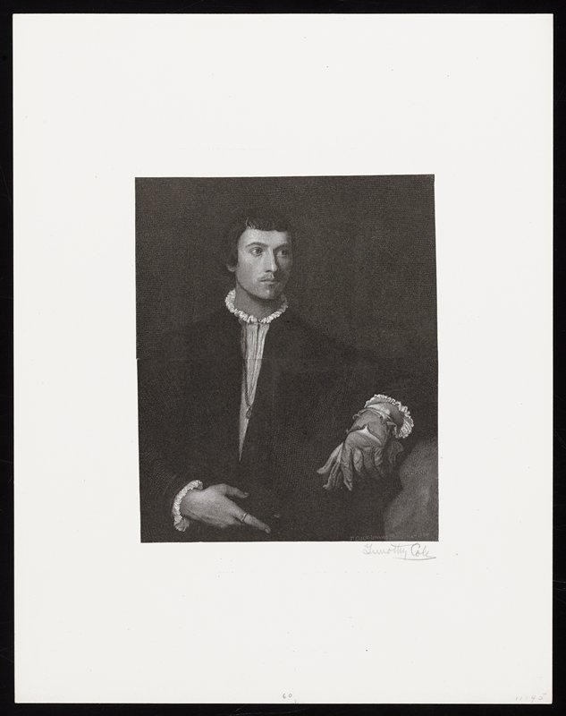 The Man With the Gloves, Timothy Cole, 1892