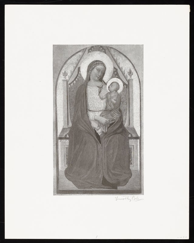 Madonna and Child, Timothy Cole, 1888