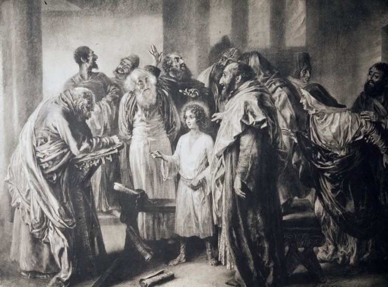 Christ Disputing with the Doctors, Adolph von Menzel, 1852