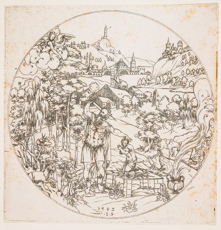 Abraham's Sacrifice, Jonas Silber, 1585