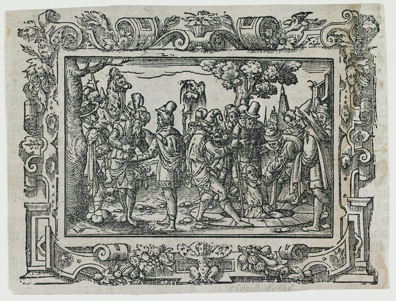 New Testament Scene, Virgil Solis, 16th century
