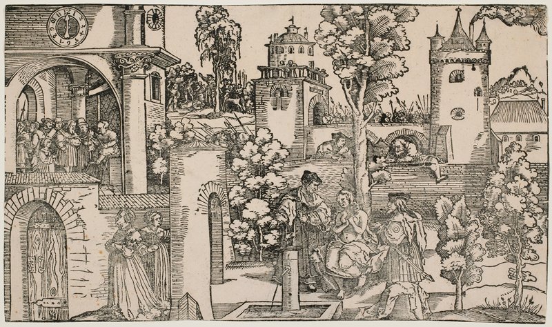 Susanna and the Elders, Hans Leonhard Schäufelein, 1536