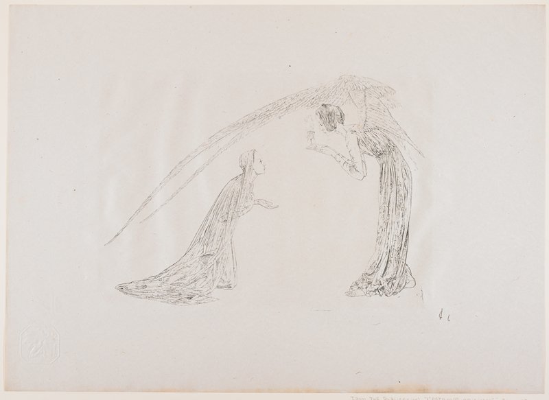 La salutation angélique (The Angelic Salutation), Carloz Schwabe, 1893