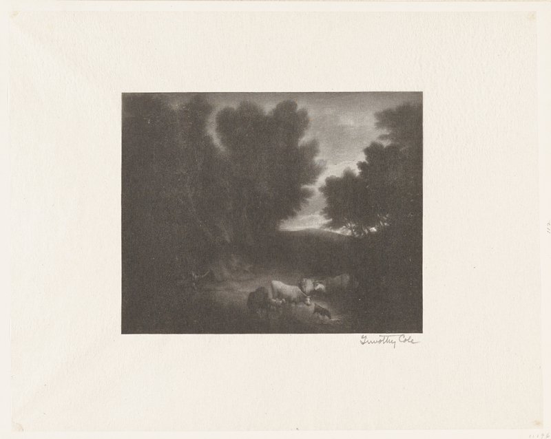 The Watering Place, Timothy Cole, 1897
