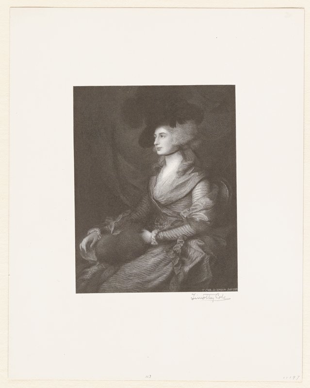 Mrs. Siddons, Timothy Cole, 1897